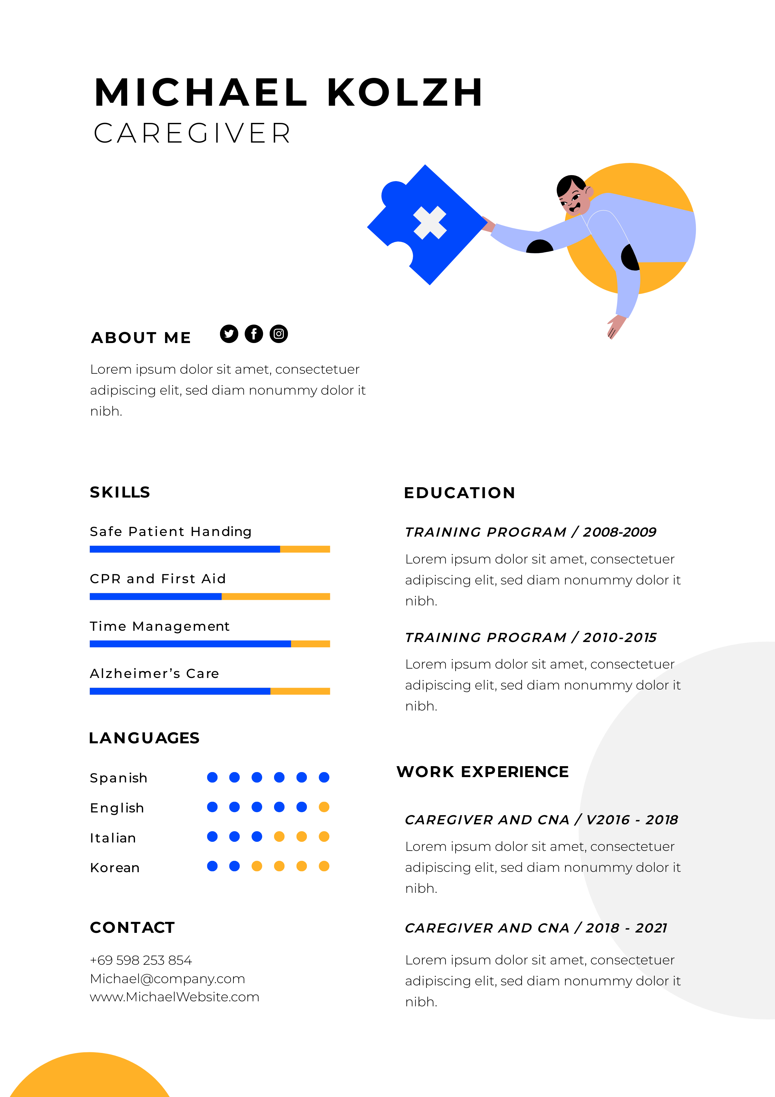abstract-simple-home-health-aid-medical-resume