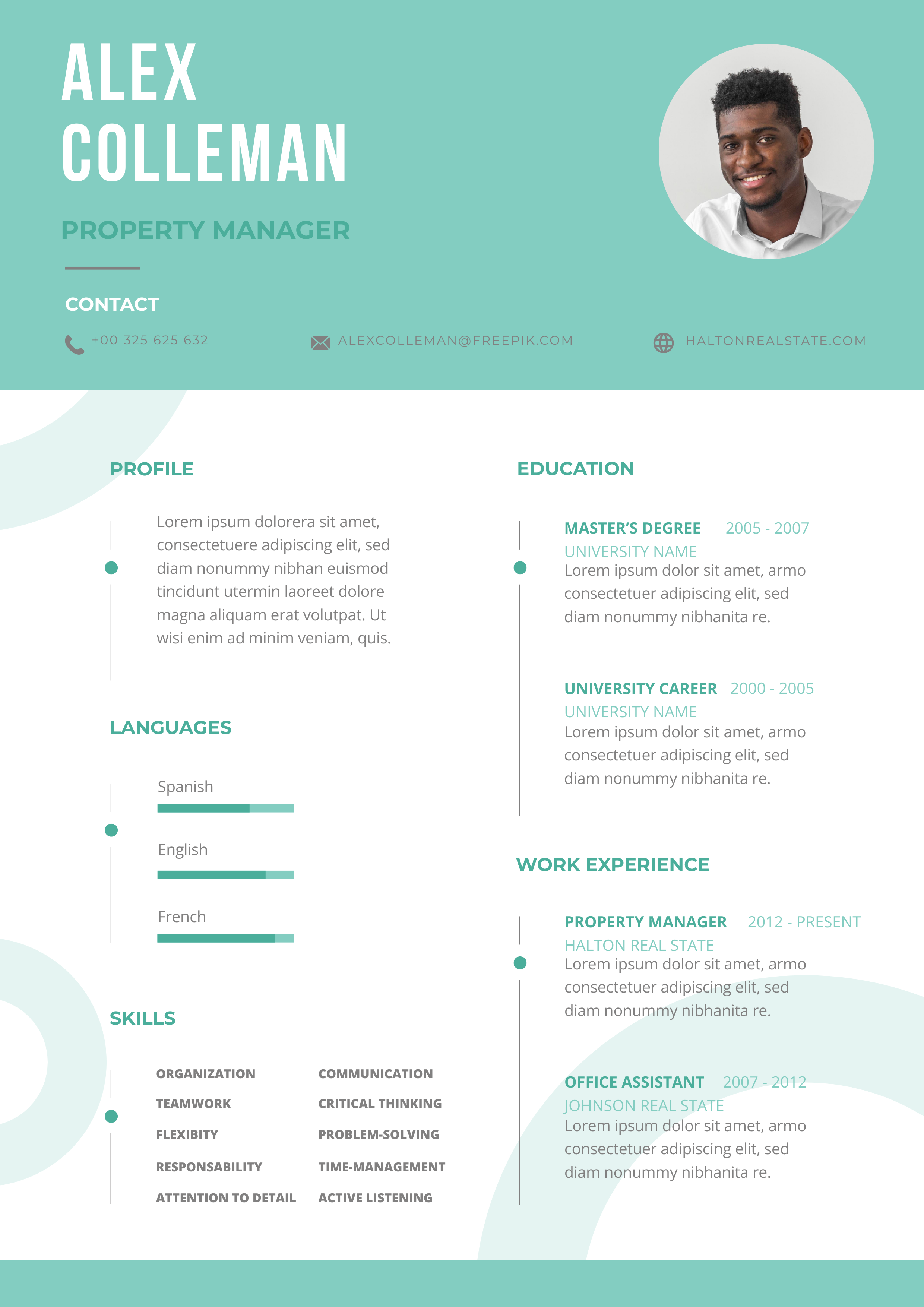 professional-monocolor-alex-real-estate-resume